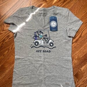 Life is Good Women’s Gray Golf Tee